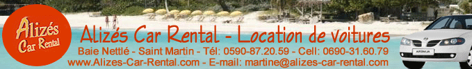 alizes car rental , location de voitures - Baie Nettle